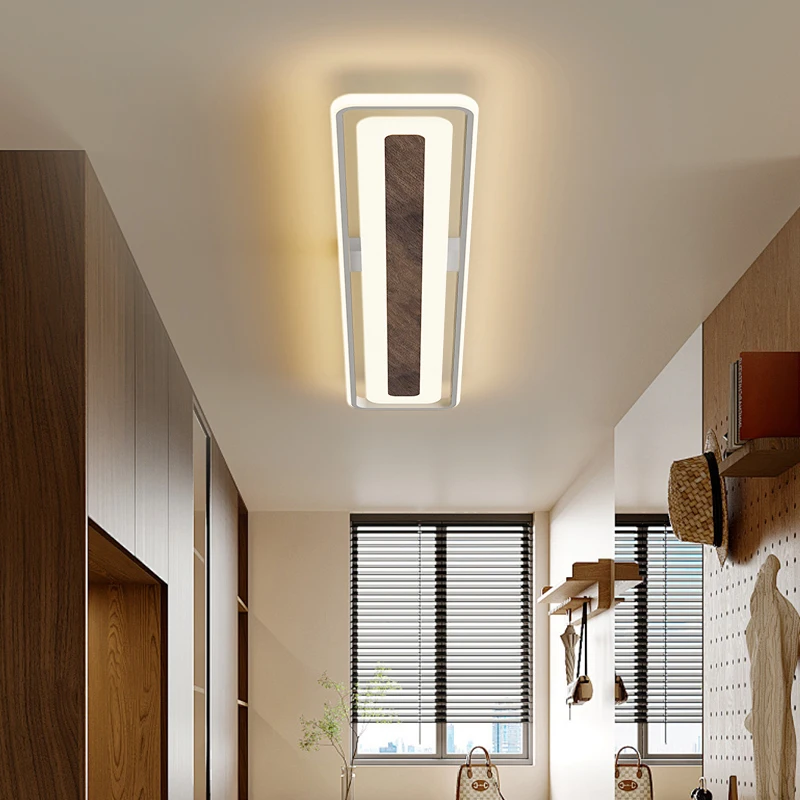 Cloak Room Corridor Balcony Ceiling Light Nordic Bedroom Long LED Corridor Light Simple Rectangular Living Room Ceiling Lamp