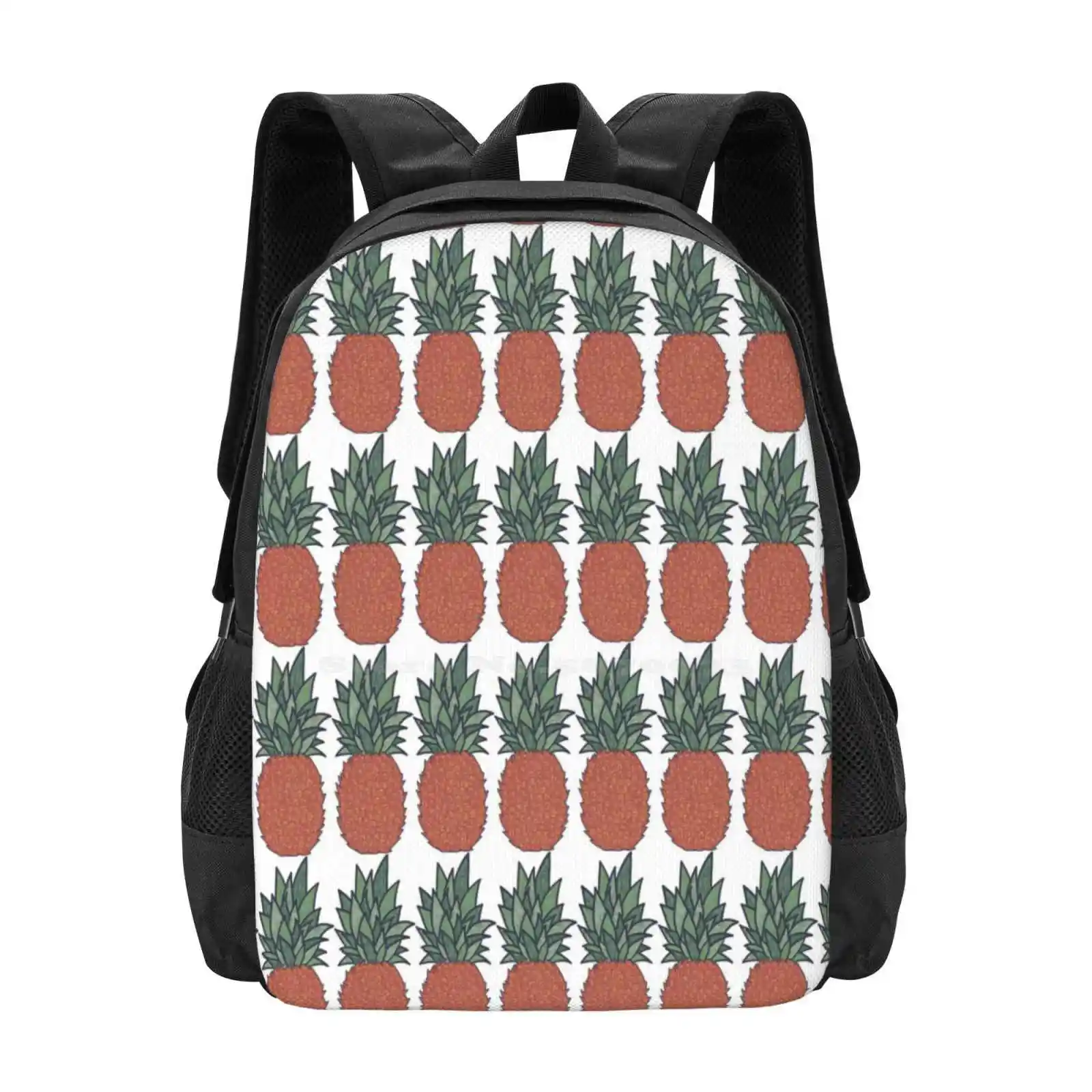 Pineapple Hot Sale Schoolbag Backpack Fashion Bags Fruit Pineapple Lucasksenhuk Enjoy Hospitality Fertility Good Luck Peace