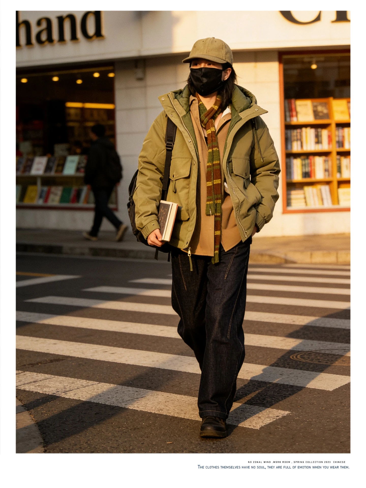 

Reversible ell Neutral Retro Workwear down Jaet Men's Women's Outdoor Warm Windproof Thi Outerwear Hooded Coat