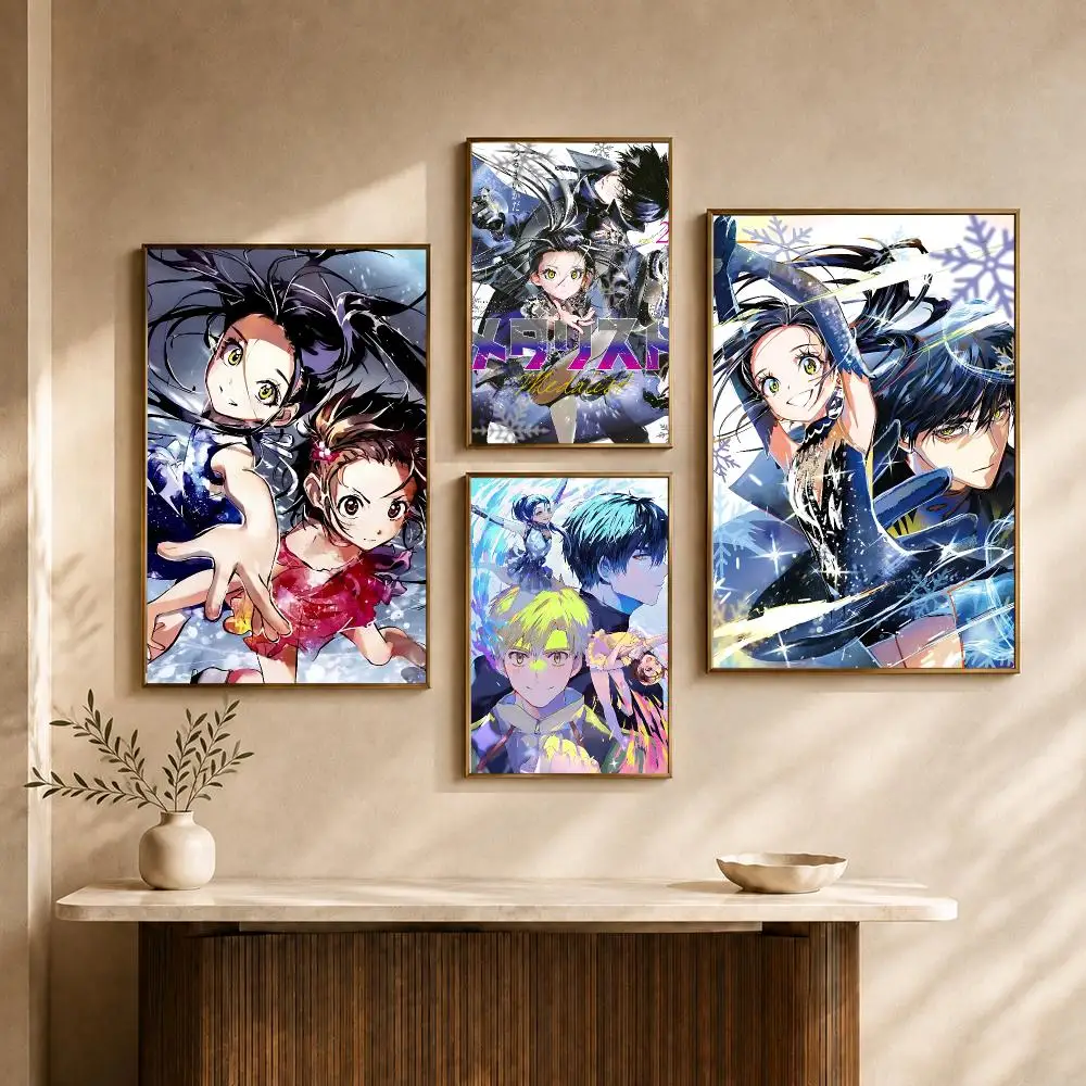 Anime Medalist Figure Skating Poster PP Decorative Poster Water-Resistant Print Apartment Dorm Office Cafe Gift