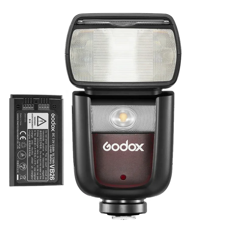 Godox V860 III - F TTL 2.4G GN60 HSS Camera Flash with 10-Speed Adjustable Modeling Light, One-Key Switch TTL+2600 MA for Fuji