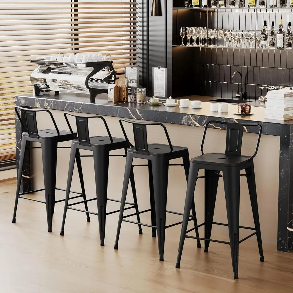 Metal Bar Stools Set o 4, 26