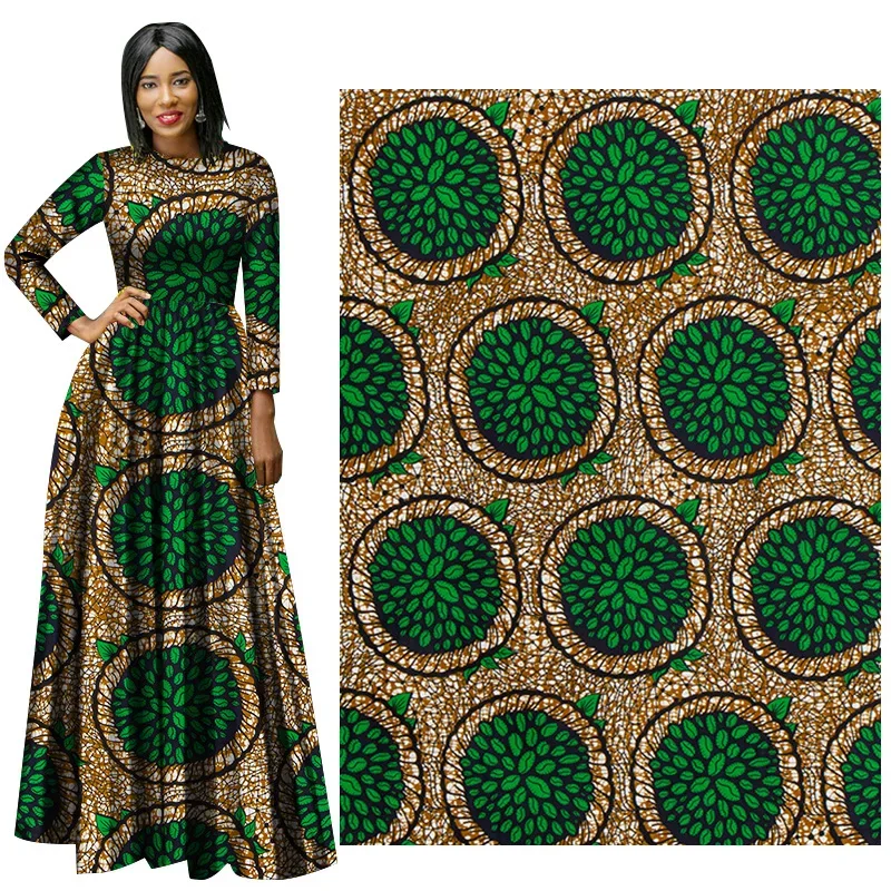 2024 Ankara Wax Print tessuto tessuto cerato africano di alta qualità 100% cotone morbido garantito vero tessuto cerato reale per abiti