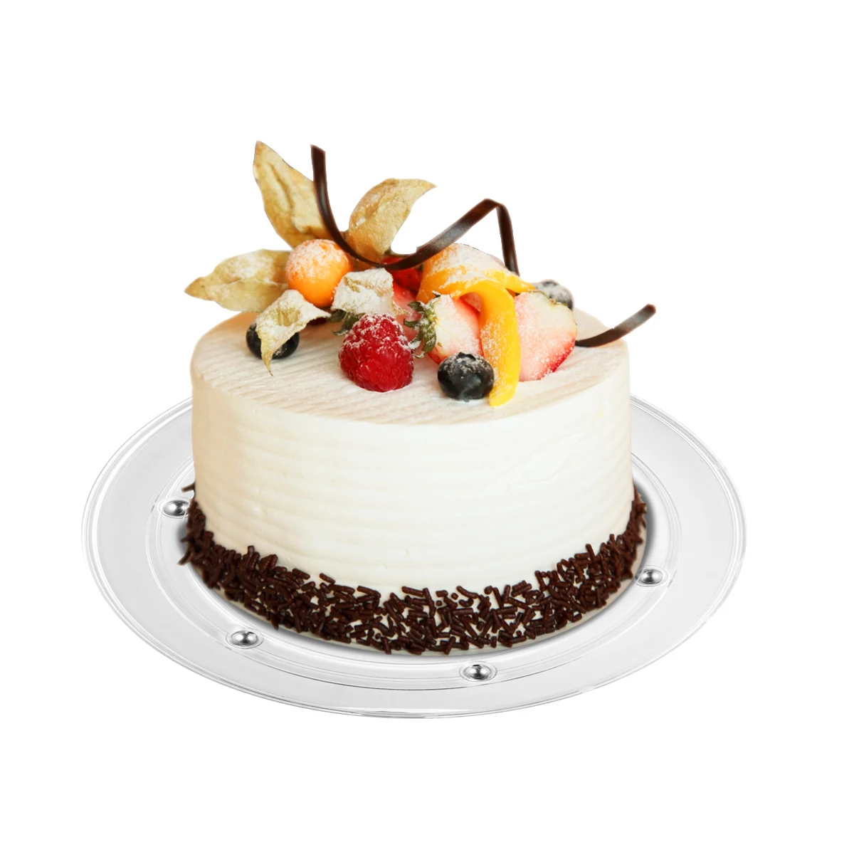 

Cake Making Turntable 8 Inches Rotating Stand for Baking Decorating Workbench Easy Clean Smooth Rotation Cake Board