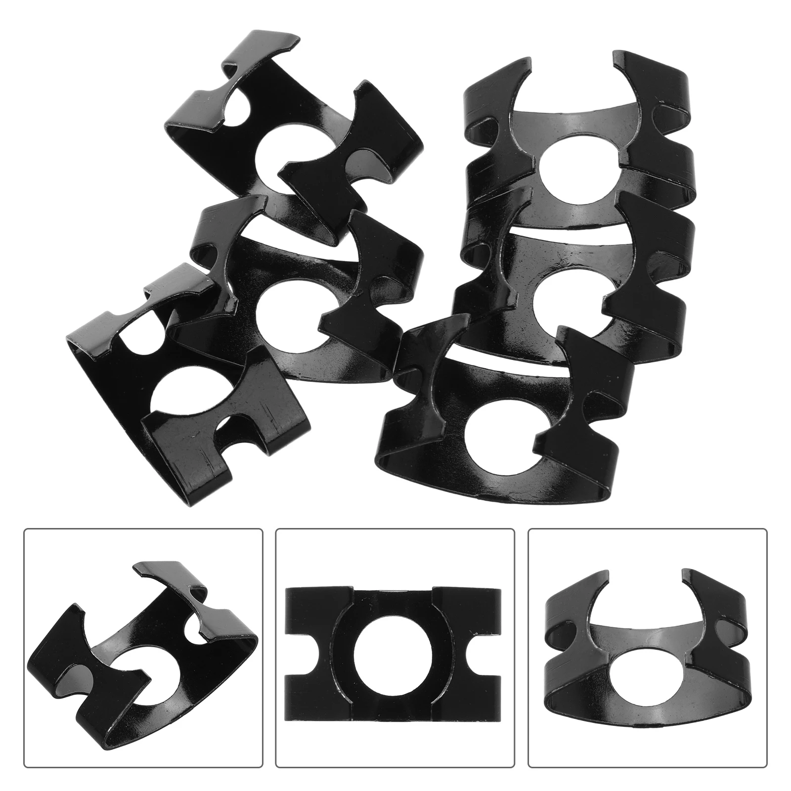 

20pcs Line Clips Metal Car Clip For Brake Derailleur Guide Clamp Vehicle Tube Guide Shifter Housing Clip Durable Cable Clamps