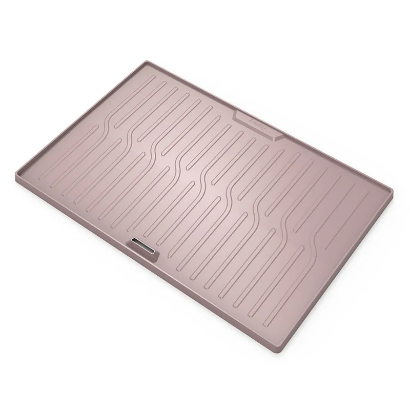 Silicone Sink Mat Drain Mat Non-slip Insulation Cabinet Mat Silicone Sink Storage Sewage Mat