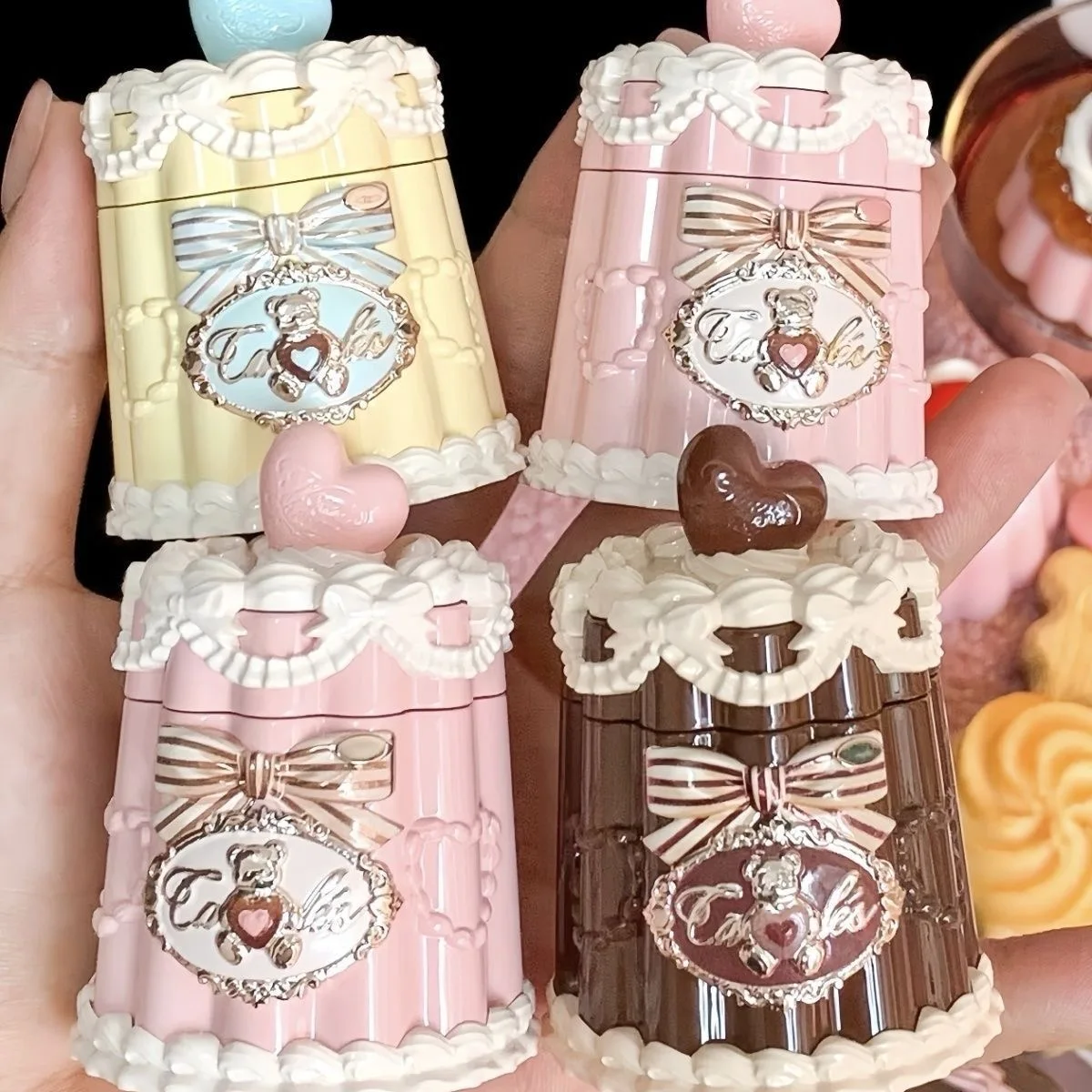 FLOWER KNOWS THE SWEETIE BEAR COLLECTION Coating Lip Jelly SOFT LIP STICK,Hydrating Gloss,Moisturizing Tint,Shine & Glow Finish