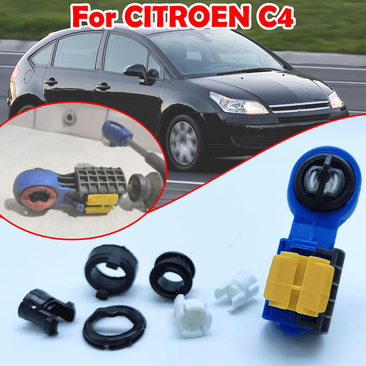 

Gearbox Shift Lever Cable End Linkage Connector Adapter Selector Buckle Replacement Parts For CITROEN C4 Coupe/Hatchback/Saloon