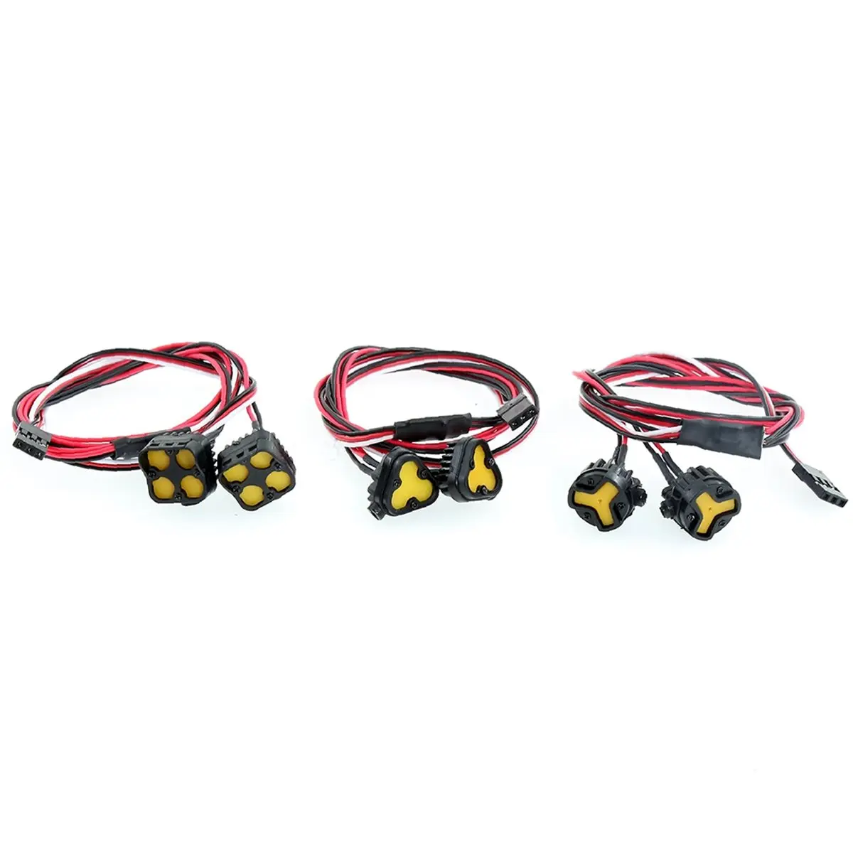 goodidea RC Car Bright LED Lights Headlight Spotlight for 1/10 RC Crawler Axial SCX10 90046 Wraith Capra Redcat 2-Lights C