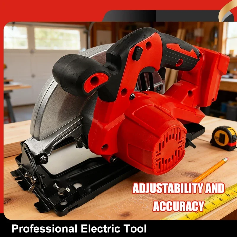

Power Tools 7-inch Cordless Circular Saw Brushless Woodworking Saw 45-degree Cutting Angle Adjustment Tool For Milwaukee