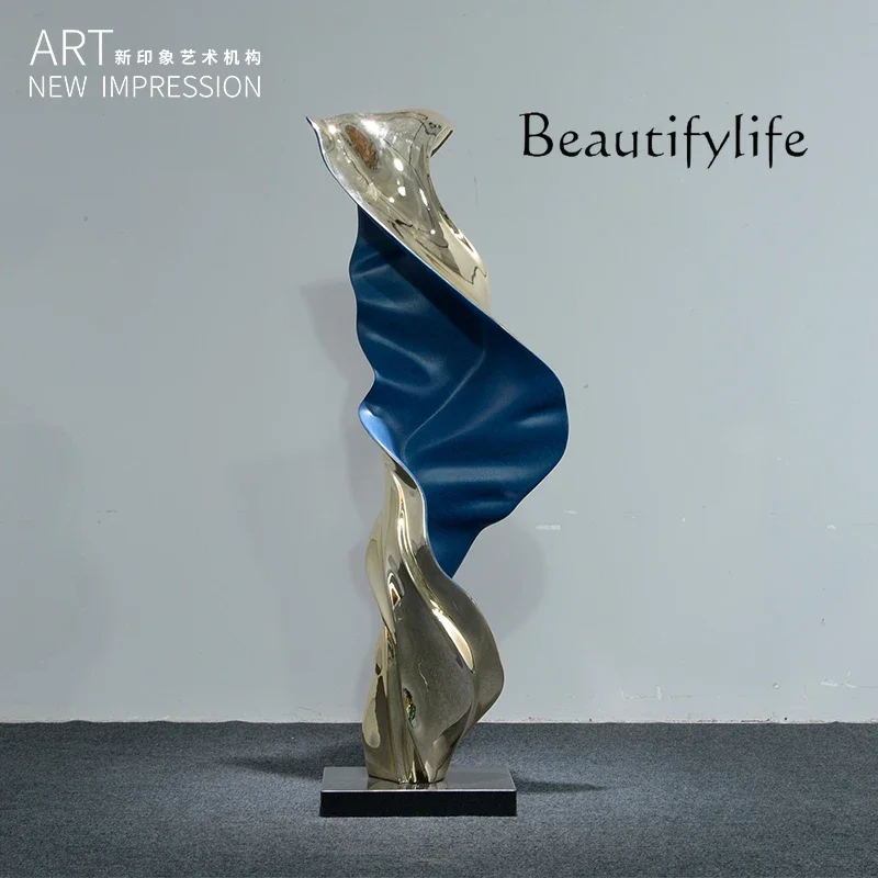X40 Ornament Floor-to-ceiling Advanced Large-scale Display Nordic Soft Decoration Abstract Creative Light Luxury Hotel Sculpture