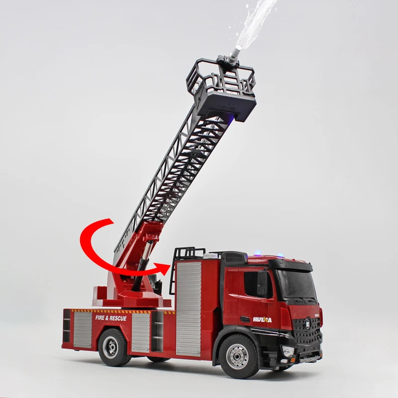 Huina 1562 RC fire sprinkler sound-light rescue fire extinguishing  Engineering Vehicle with Water Spray&Lift Ladder