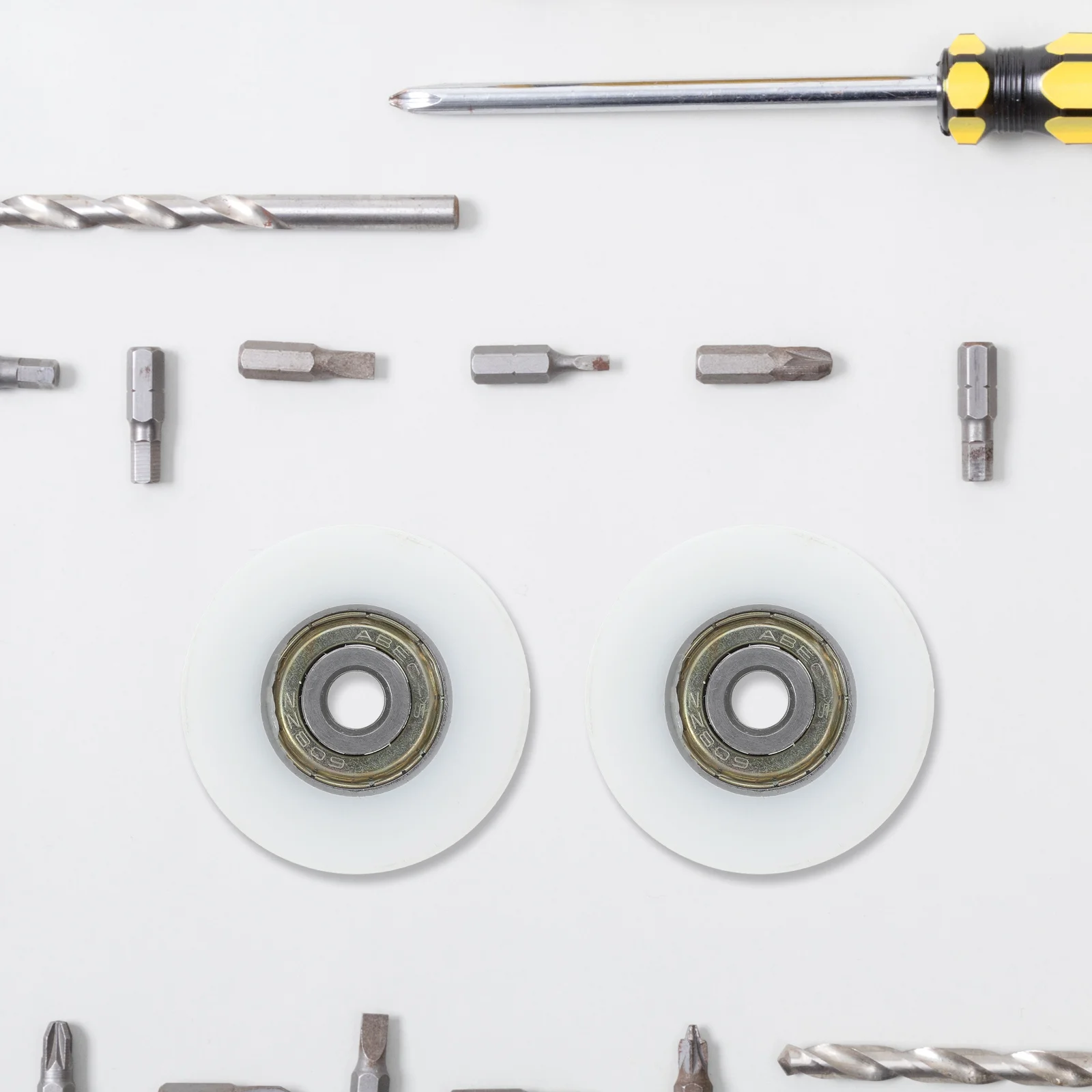 

12Pcs U-Groove Pulley Wheel Bearing Sliding Door Window Drawer Guide Roller Durable Silent Easy Installation Bearing Pulley