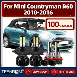 Canbus LED Headlights 40000LM Super Bright Car Headlamps Bulbs 6000K For Mini Countryman R60 2010 2011 2012 2013 2014 2015 2016