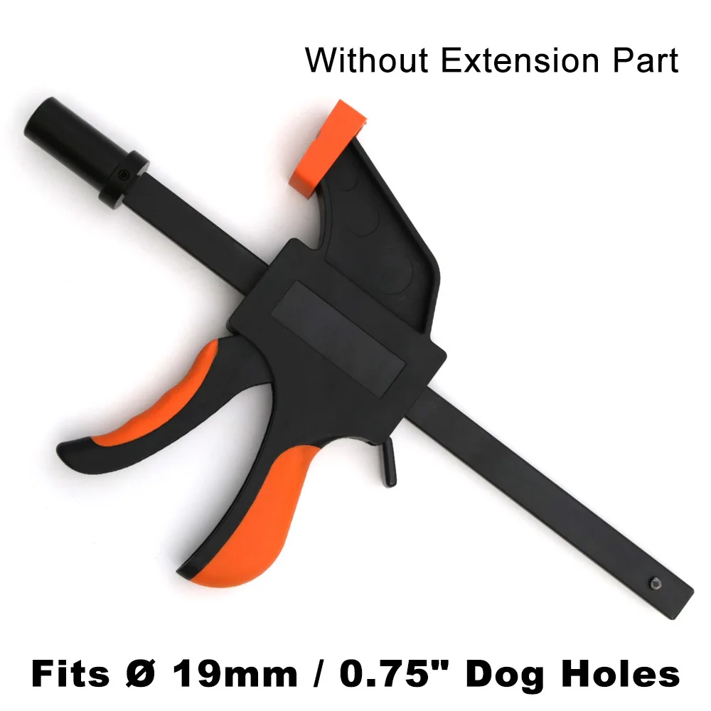 Dog Clamp Assembly with Quick Grip Lever System and 19mm 20mm Base for Consistent Part Location in Fabrication Tasks