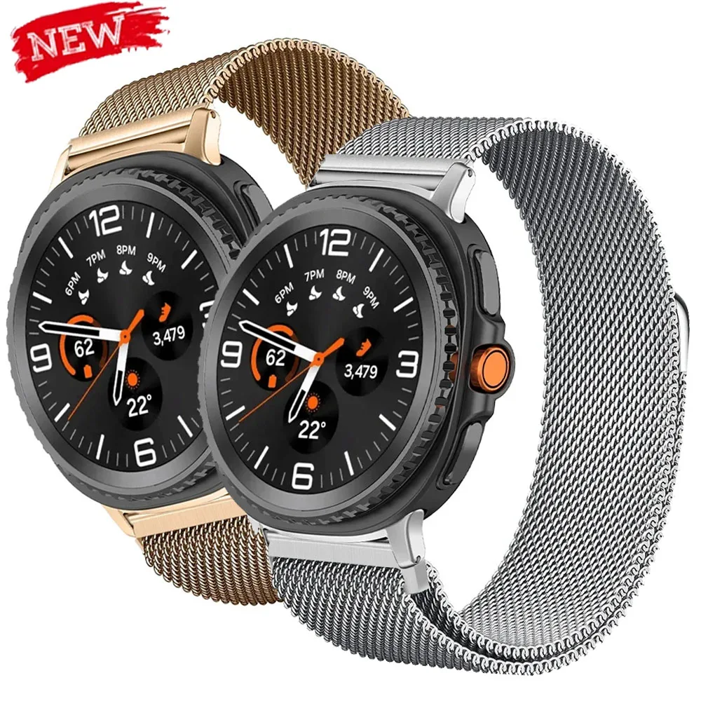 Pop Milanese Loop Band For Samsung Galaxy Watch Ultra 2025 47mm Strap 8 40mm 44mm 8Classic 46mm Magnetic Stainless Steel Bracele