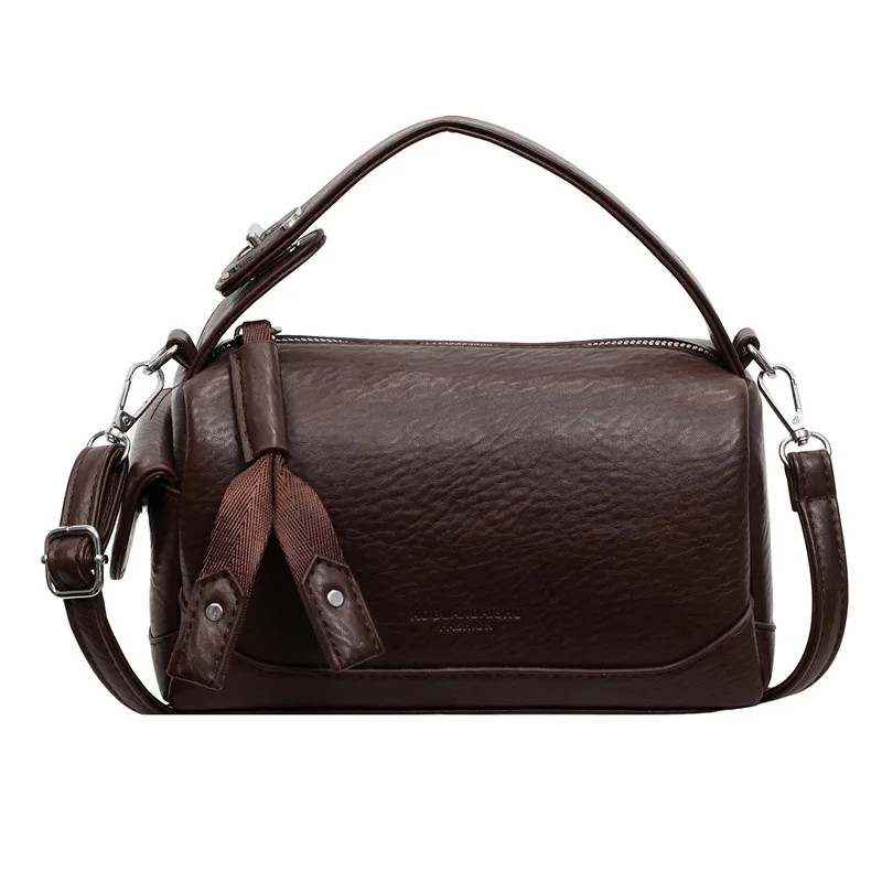 

2025 Winter Women‘s Luxury Leather Crossbody Bag, Genuine Cowhide Multi-way Shoulder Purse, Vintage Chic Large Capacity Tote