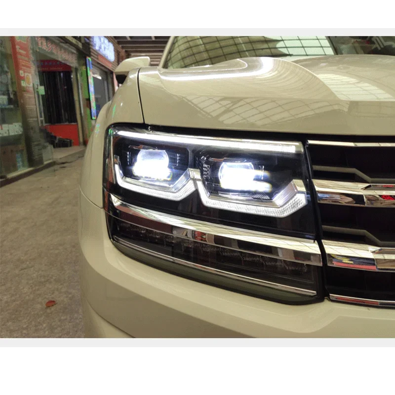 Car Front lamp LED Matrix Headlight assembly for VW Atlas 2018-2022 LED DRL Daytime RunningLight Turn Signal Car accessories