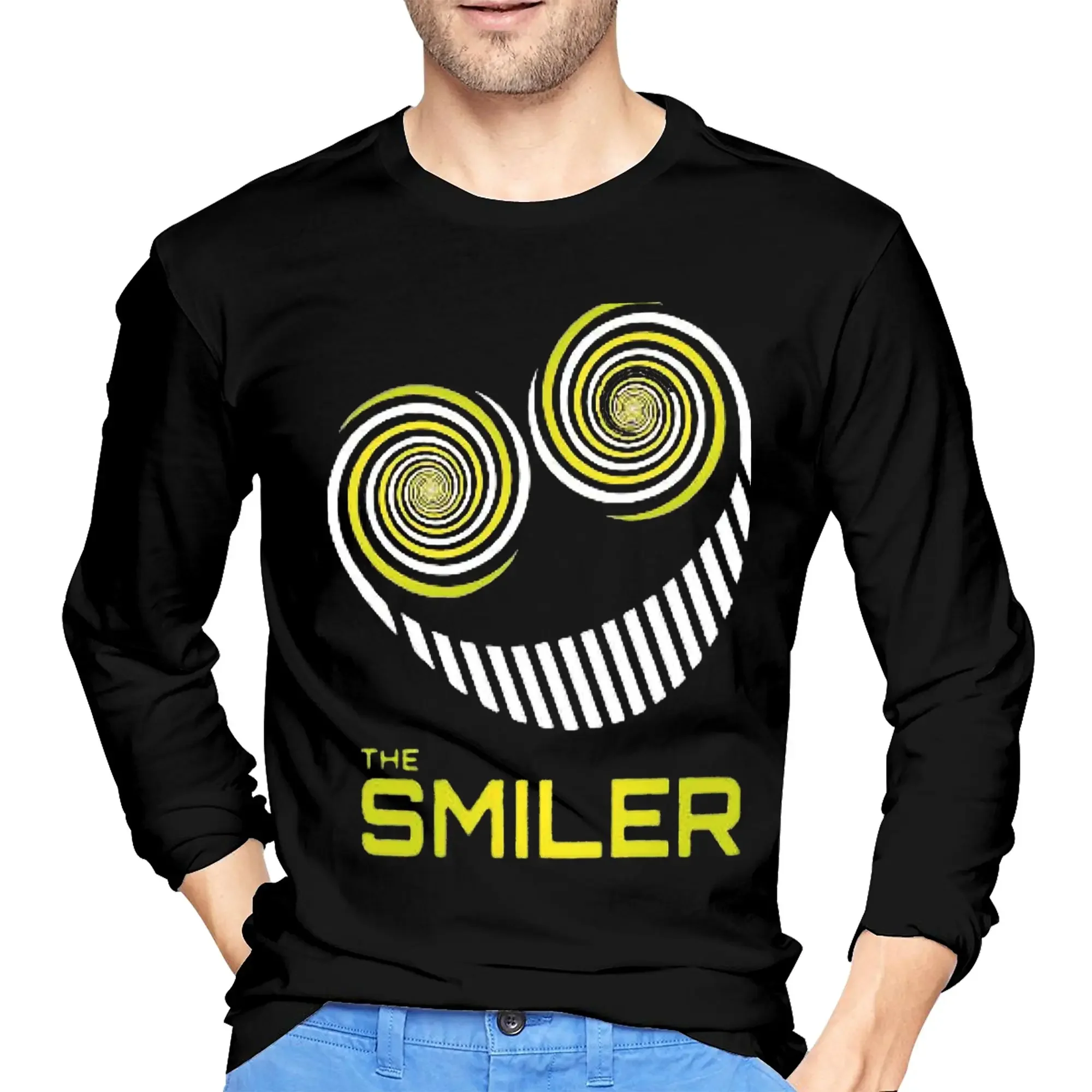 

The Smiler Alton Towers Merch Uk Active Men's Long Sleeved T-shirt Breathable Round Neck T shirts Spring and Autumn Men tops