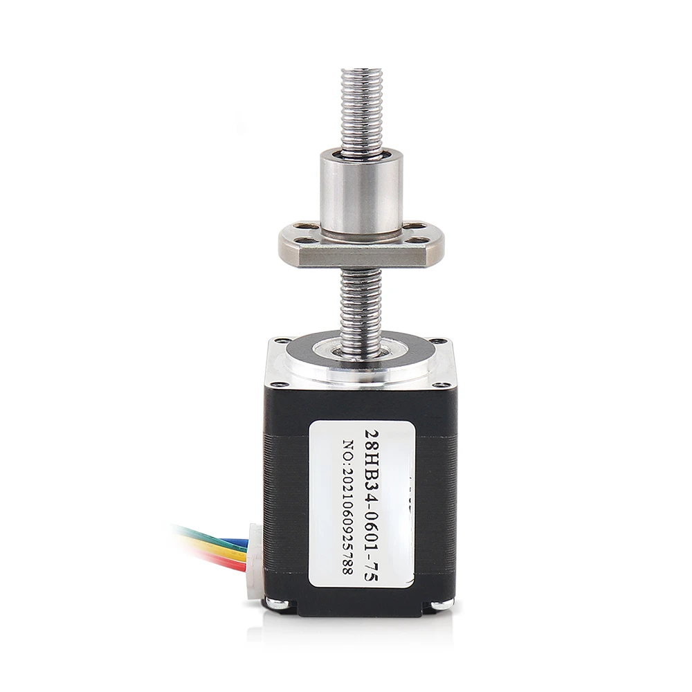 

HANPOSE Free Shipping 28 stepper motor linear 28HB34-SFU0601 L100MM ball screw nema11 stepper motor for 3D printer accessories