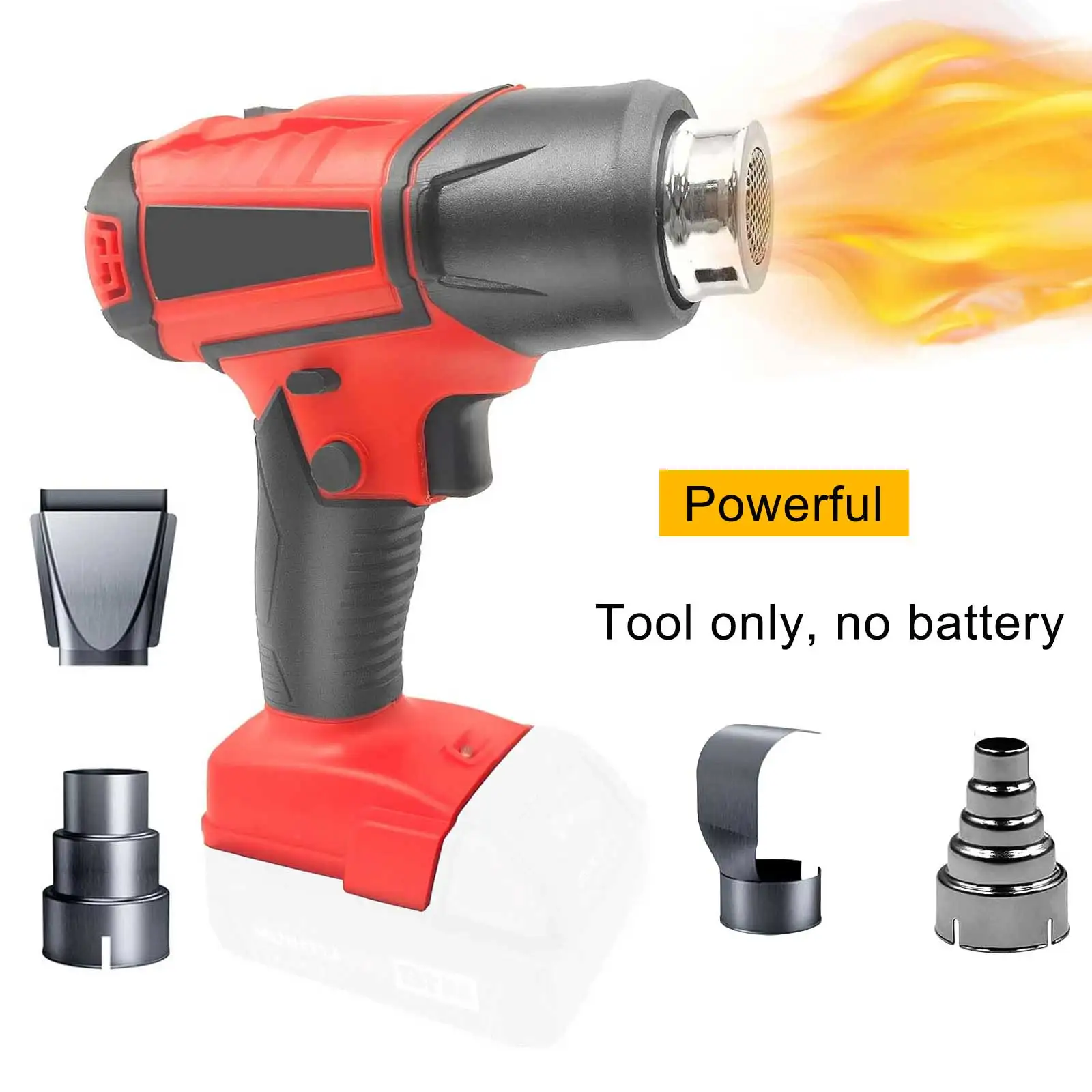 Cordless Heat Gun for Milwaukee M18 Battery, 120 Degrees Fahrenheit Fast Heat Welding Heat Gun for Shrink Tubing, Ideal for Craf