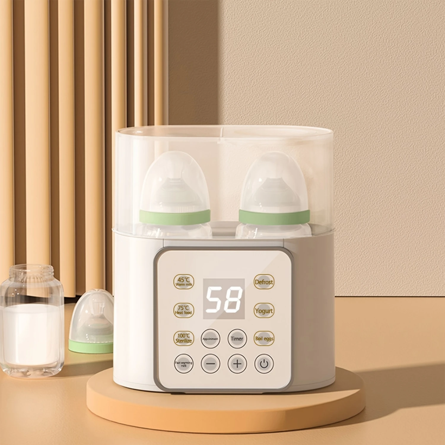 LED Multifunction Smart Baby Mlik Bottle Warmer Sterilizer