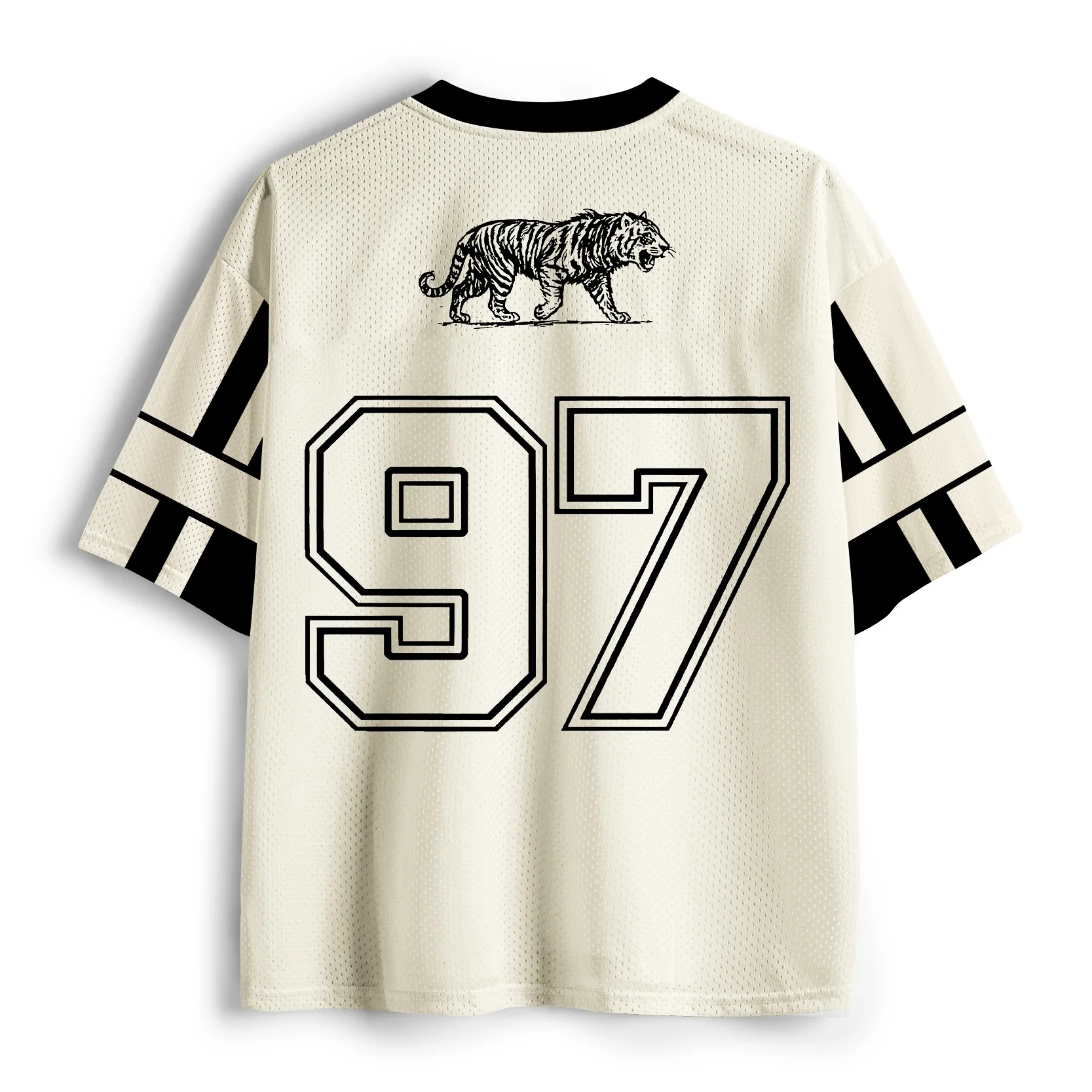 Abstract Tiger Pattern Fun 3D Sports Fitness Unisex V-neck T-shirt for Children Parent-child Wear Street Wear Outdoor Casual Top