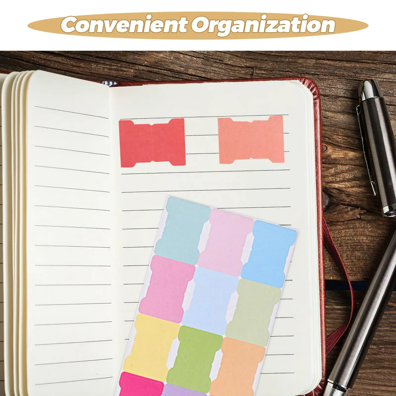 

5pcs Index Tabs Self Adhesive Colorful Planner Stickers Monthly Bookmark Notes Page Markers for Organizing Books Files