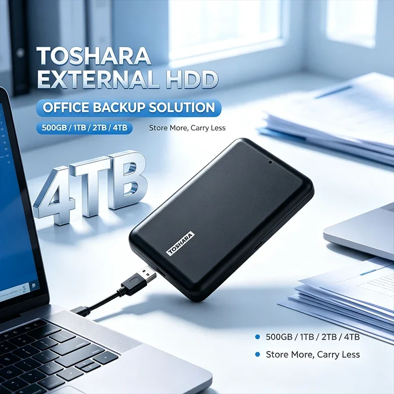 A5 Series Small Black Portable Hard Drive High-Speed USB 3.2 500GB 1TB 2TB 4TB Compatible High-Speed Portable Hard Disk Drive