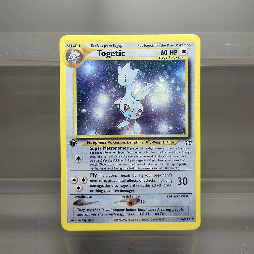 PKM Proxy Cards Classic 1996 1. Auflage Mewtwo Gyarados Alakazam Cards Collection PTCG Neo Genesis Folienkarte