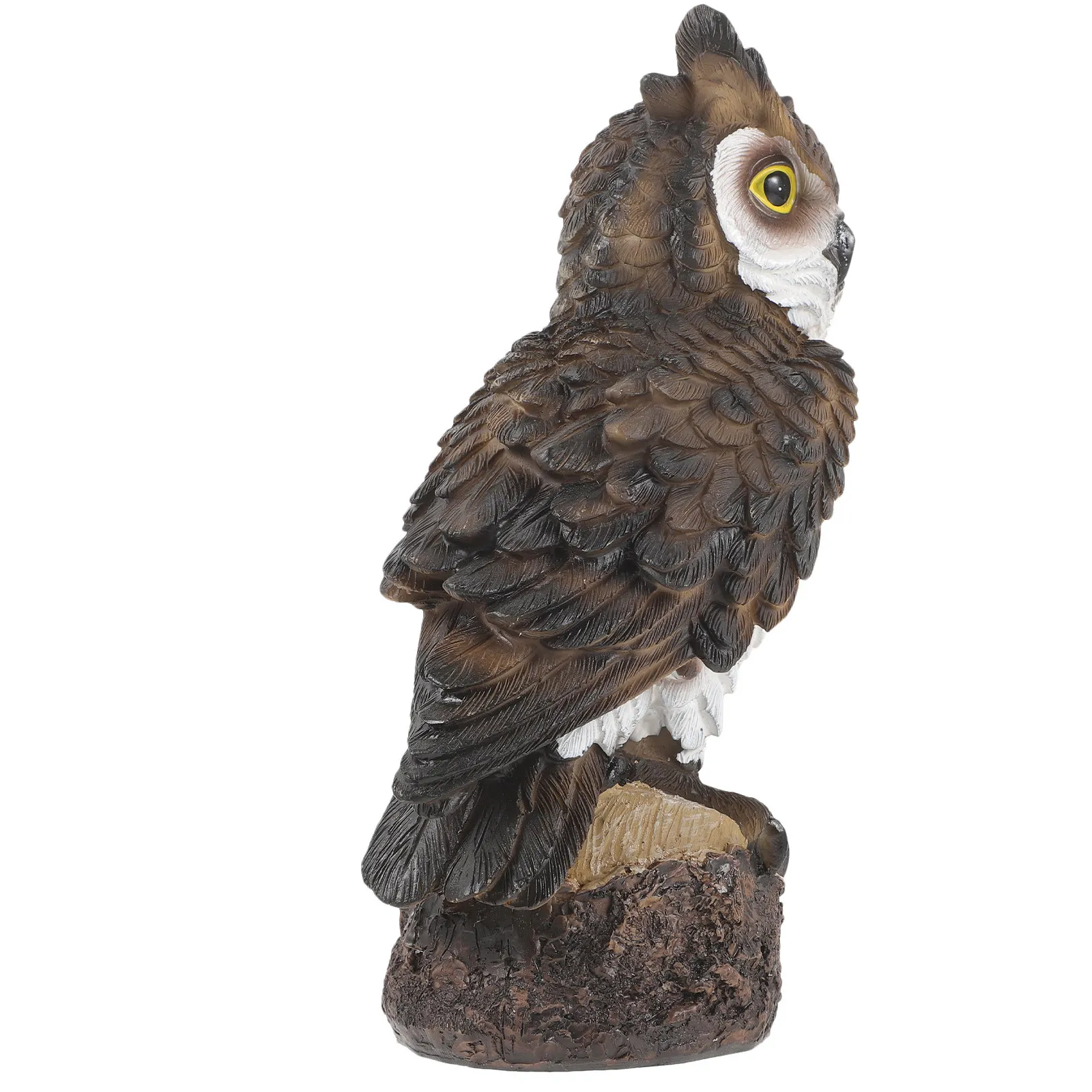 1Pcs Owl Yard Decor Creative Ground Insert Decorative Outdoor Garden Lawn Ornament Resin Animal Craft for Countryside Landscape