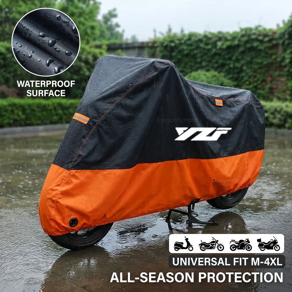 

For Yamaha YZF R3 R25 R6 R1 2013-2019 Motorcycle Cover Thick 210D Waterproof Outdoor Uv Protective Dust Rain Sunshade All Season