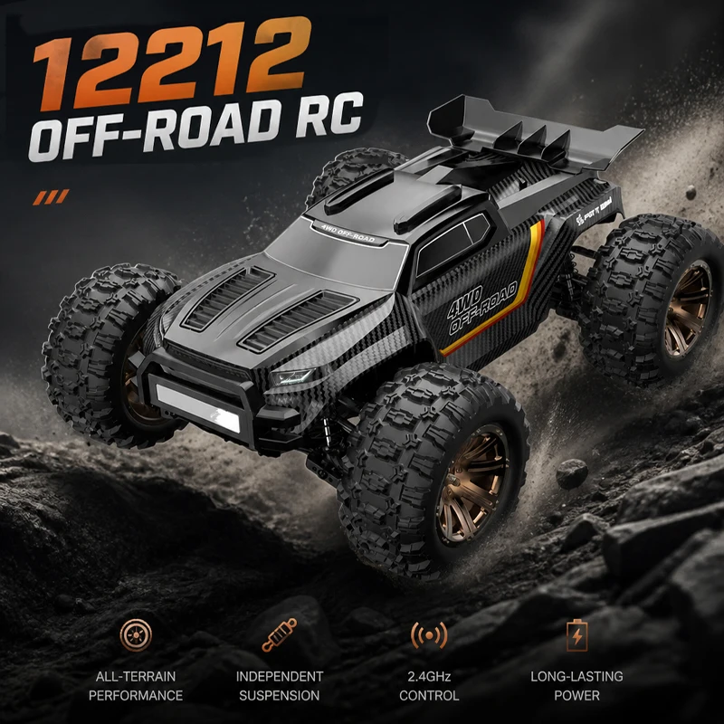 MJX 12212 1:12 scale brushless RC professional racing off-road vehicle remote control monster truck model adult children toy RTR
