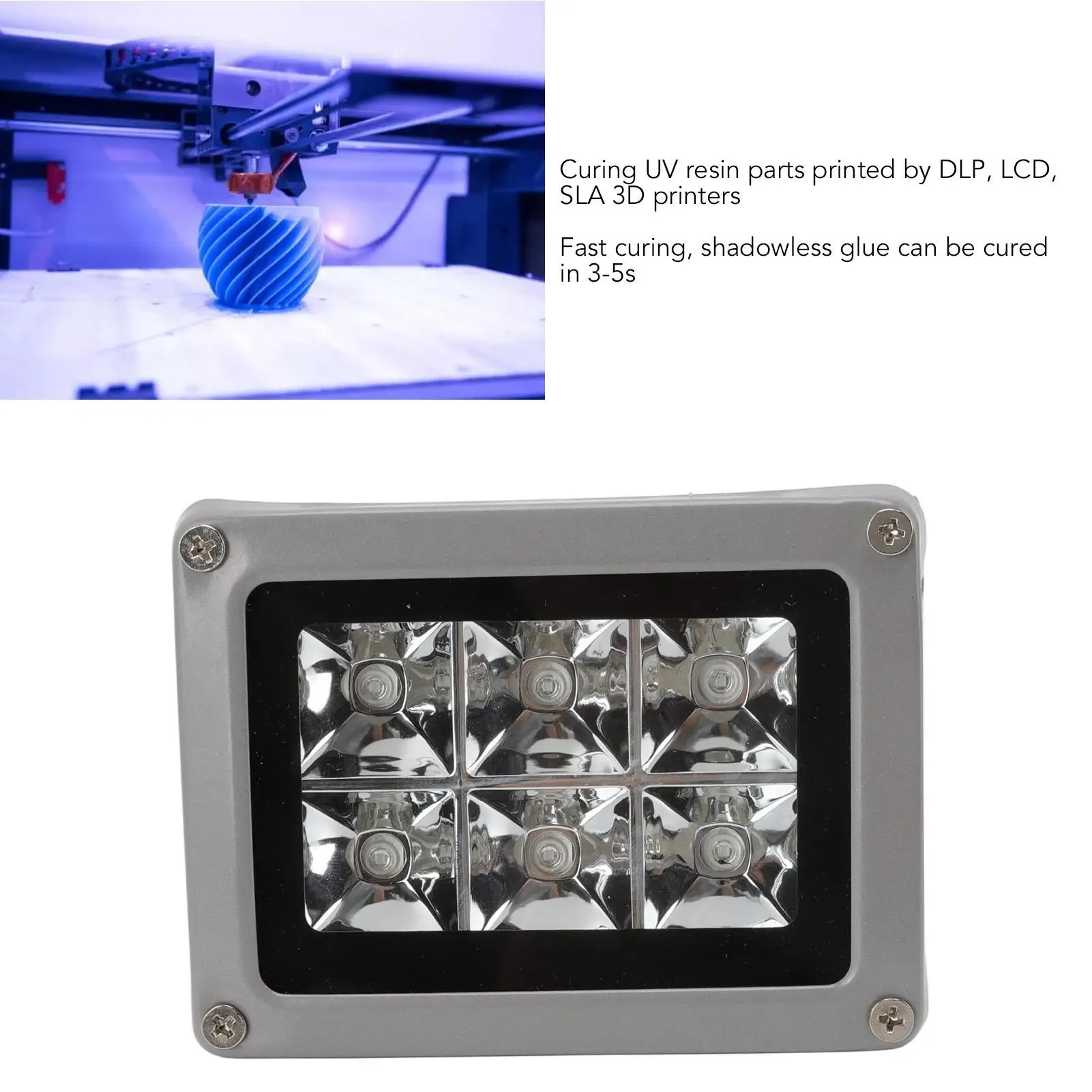 مصباح معالجة من الراتنج بالأشعة فوق البنفسجية عالي الكفاءة للطابعة ثلاثية الأبعاد موفر للطاقة وإضاءة مقاومة للسقوط البيئية #5