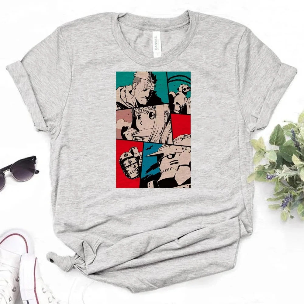 Fullmetal Alchemist shirt women grunge baddie gyaru clearance sales streetwear t shirt grunge meme japanese clearance sales