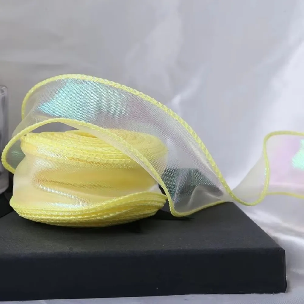 10 Yards Fishtail Yarn Bead Ribbon 40MM Gradient/Pleats/Magic/Gold Edge Gifts Packaging Material DIY Craft