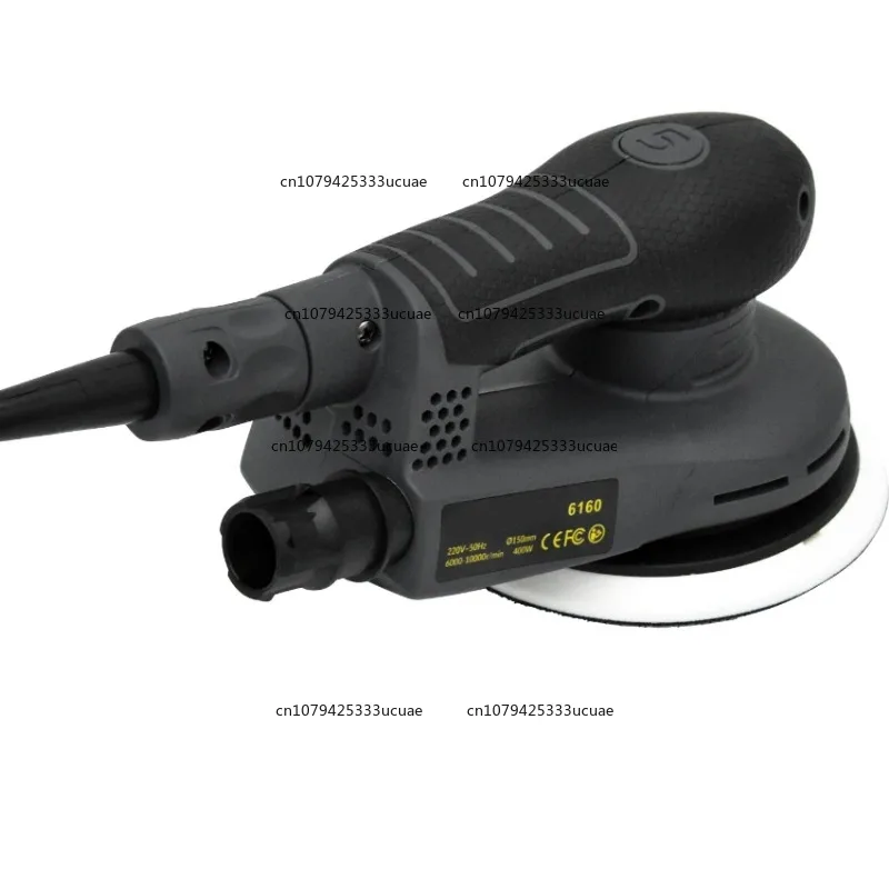 6 Inch Electric Orbital Sander, Variable Speed Woodworking Polisher with Dust Canister, High-Performance Power Tool