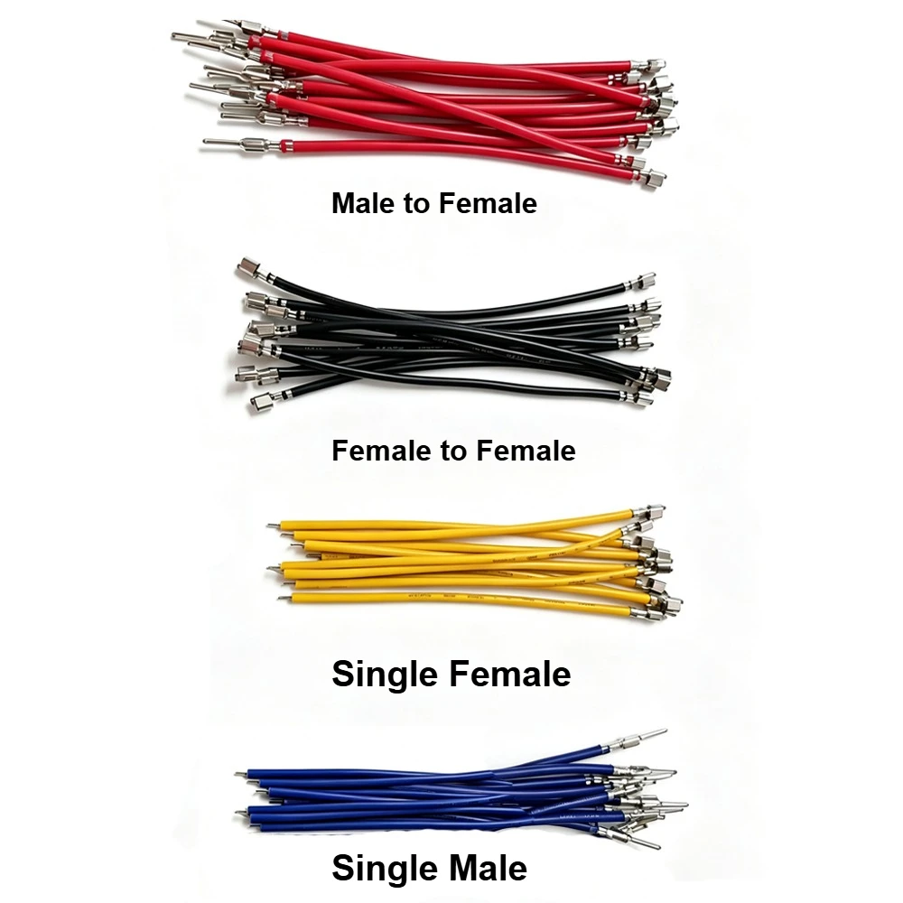 VH3.96mm Single/double Head Tin Plated Pressure Spring Without Shell Insertion Terminal Wire Electronic Connection Wire 22AWG