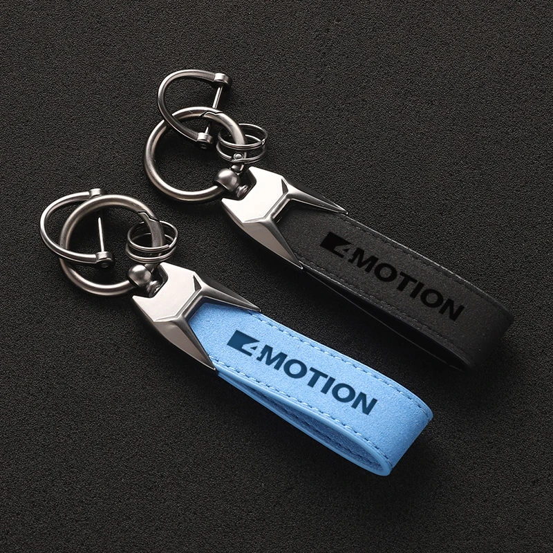 2025 Suede Leather 4 MOTION Keyring Man Women Car Keychain For VW Volkswagen Passat B6 Polo Tiguan Touareg Golf MK4 VW 4 MOTION