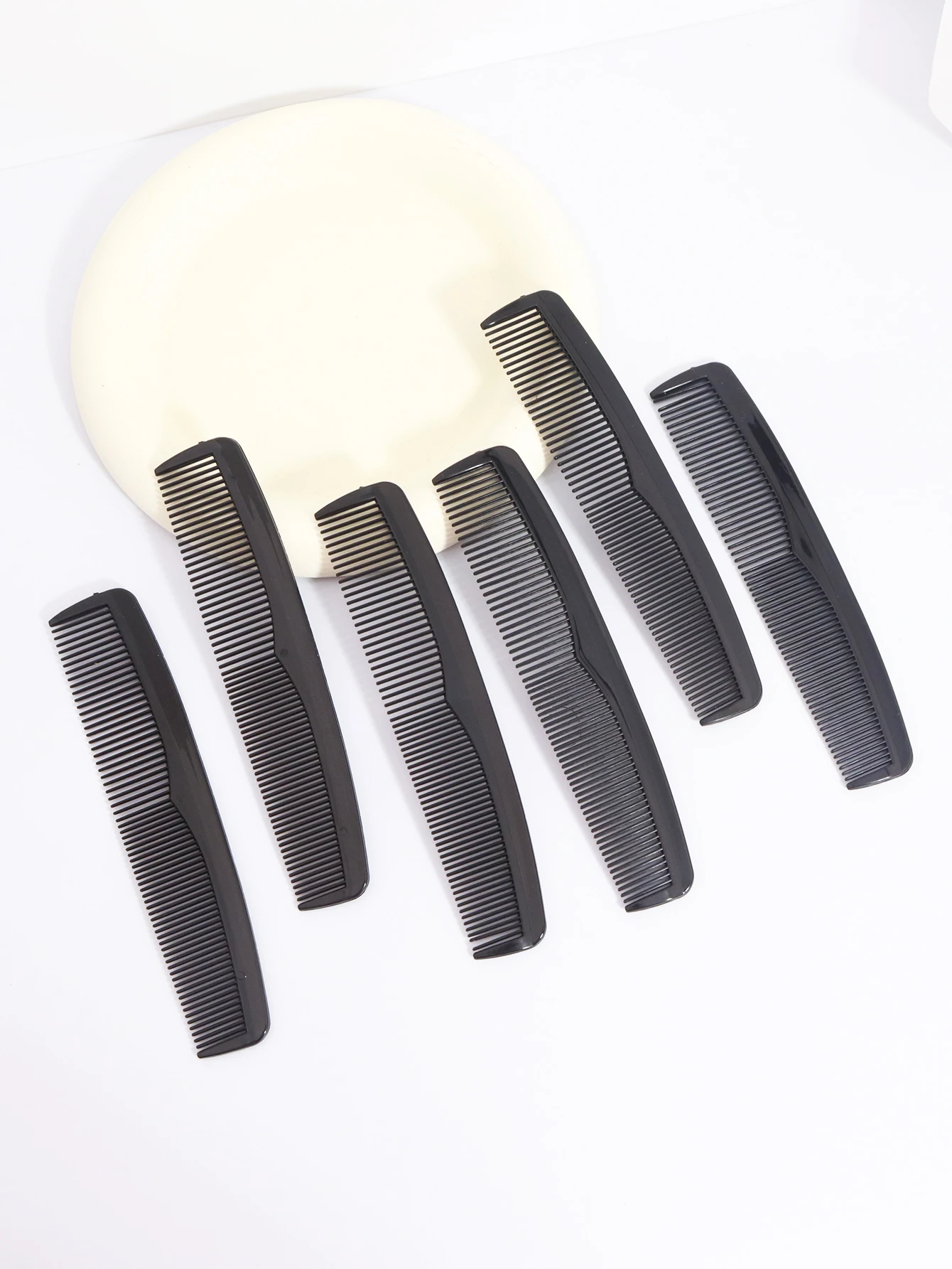 6Pcs Anti-statische Haar Kämme Mini Doppel Seite Haar Pinsel Pro Kamm Barber Haar-Kamm Styling Werkzeuge für Haar Zubehör – Detail 2
