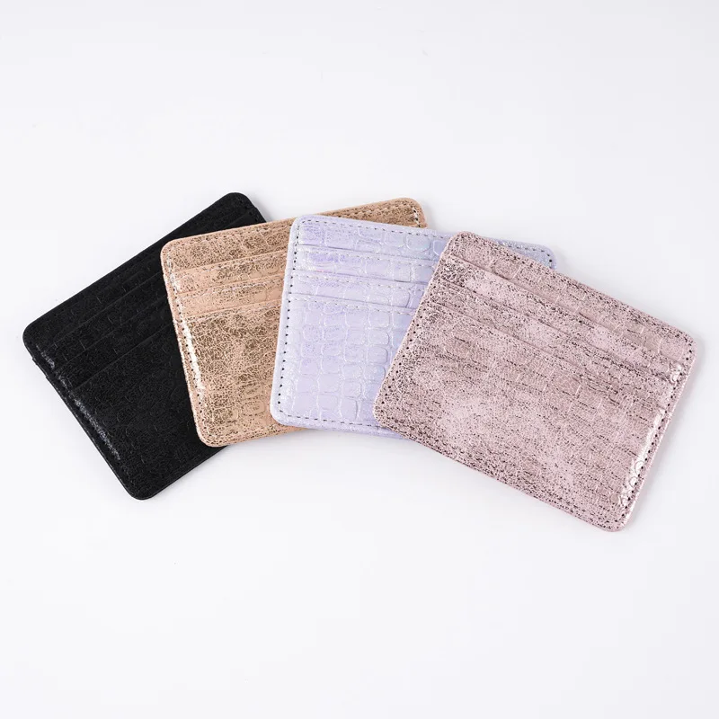 

2025 New Ultra Thin Card Wallet PU Leather Mini Card Bag for Women Men Bank ID Card Holder