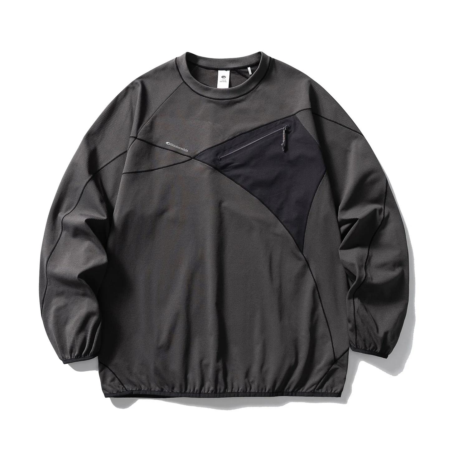 Men's Techwear Long Sleeve Tee – Lightweight Soft Touch Breathable Shirt with Structured Fit for Urban Commute & Travel