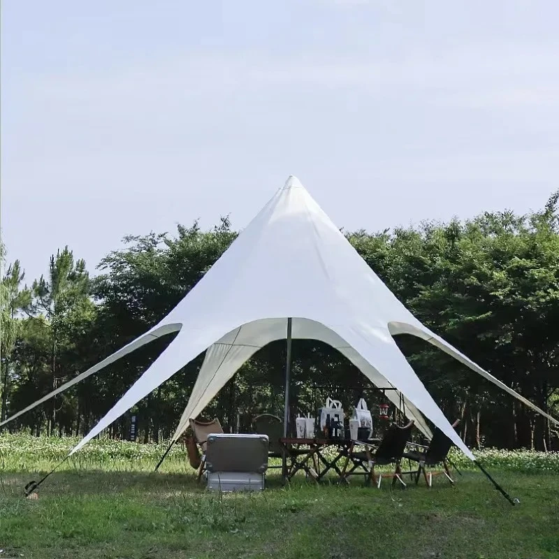 Stretch Canopy Tent Star Shape, Upgraded Octopus Canopy 900D Oxford, Portable Outdoor Sun Shelter for Beach Peaks