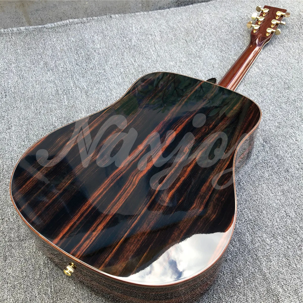 41 Inches Solid Cedar Top D Type Cocobolo Body Acoustic Guitar Abalone Flowers Inlays Ebony Fingerboard