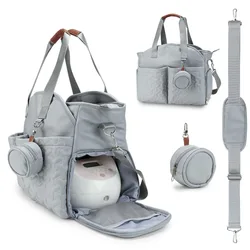 Bolsa para mamás, bolsa de pañales para bebés, bolsa de pañales impermeable para viaje, bolsas de pañales para bebés para mamá, cochecito, bolsos de hombro para maternidad