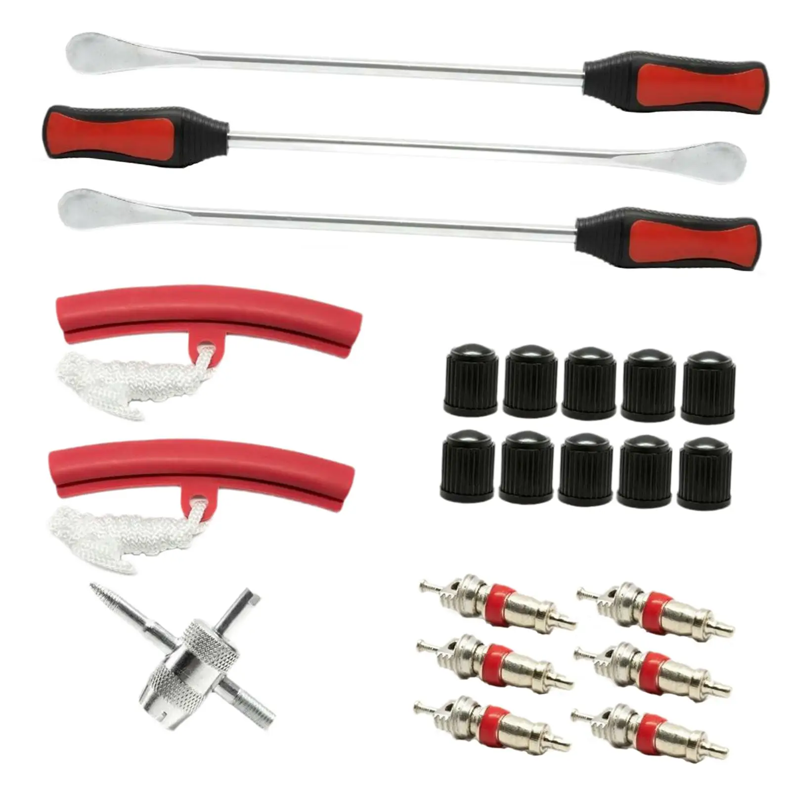Tire Spoons Tool Set 14.5 inch Sturdy Practical 2 Rim Protectors Tire Changing Tools for Bikes Atvs Suvs Trucks Motorcycles