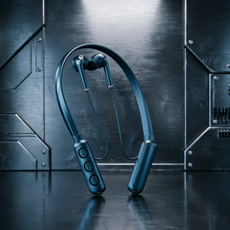 Wireless Bluetooth 5.3 Neck-Hanging Type Stereo Bluetooth Earphones With Mic Bluetooth Headset NeckHanging Bluetooth Headphone view 2