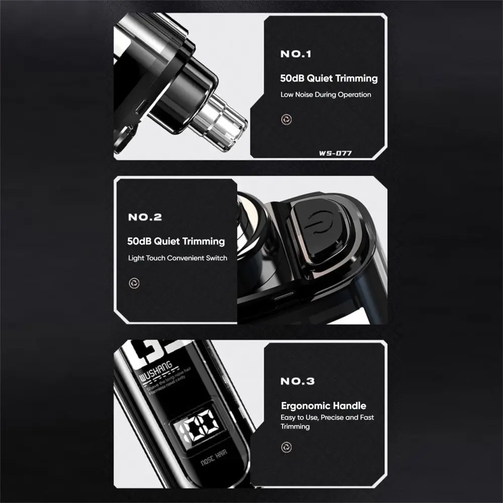

Portable Electric Nose Hair Trimmer Mini Cavity Nose Cleaning Cordless Razor Usb Rechargeable Multifunctional