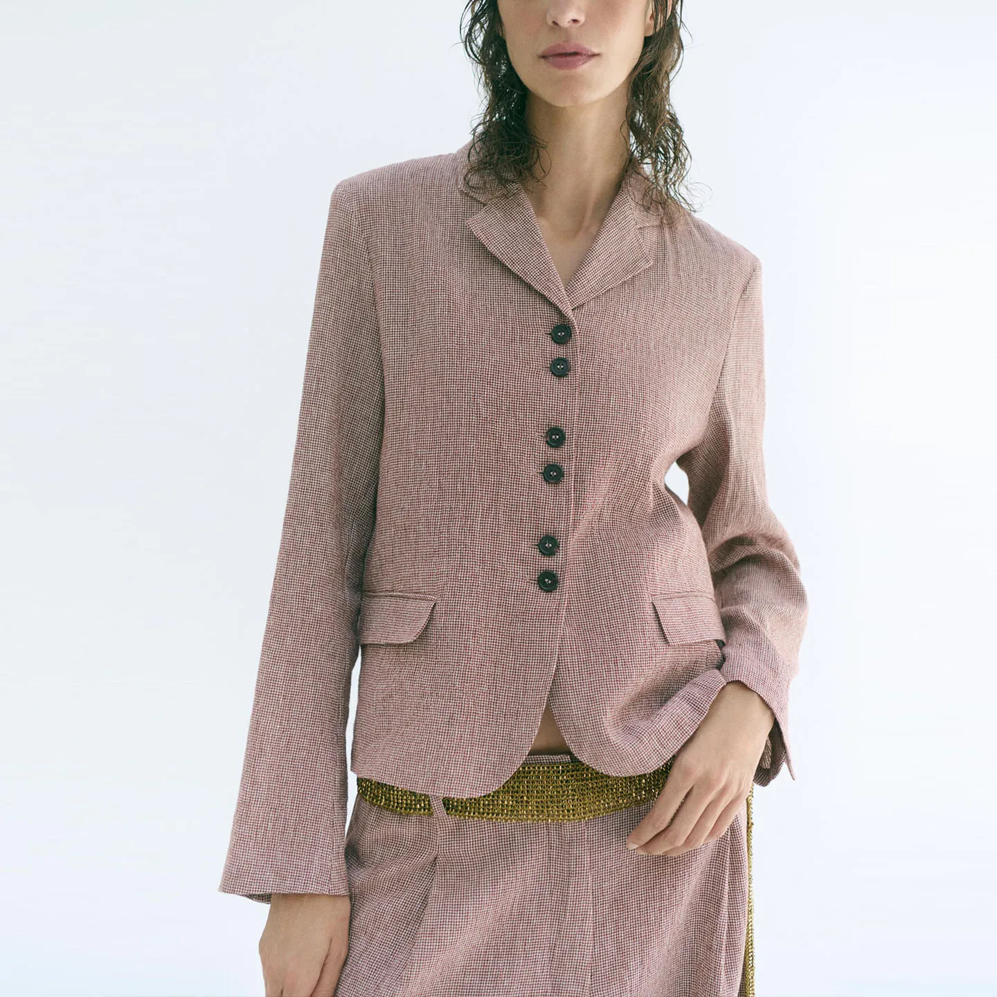 Fashionable Long Sleeve Single Button Lapel Suit Jacket Women's Autumn Wear Commute Style Standard Fit ZDATA New Arrival 2026