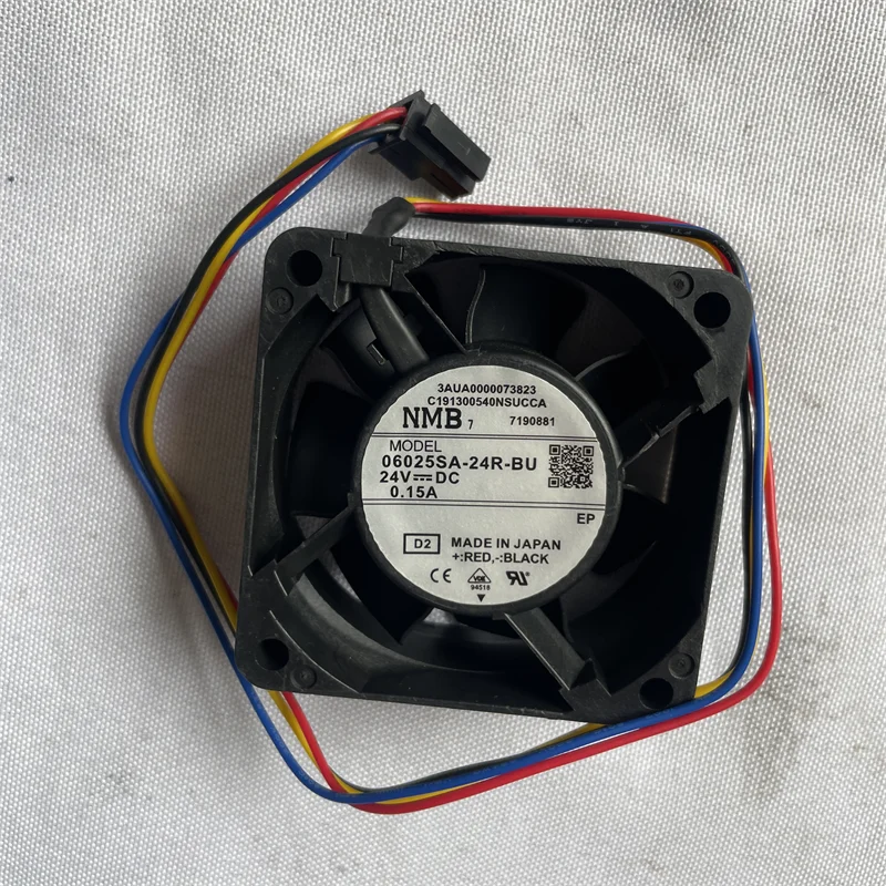 

06025SA-24R-BU 24VDC 0.15A 880 60*60*25MM inverter cooling fan 4-wire